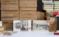 Set of various stamp albums and documents from China and around the world.