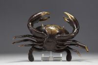 ‘Crab’ Sculpture in brass.