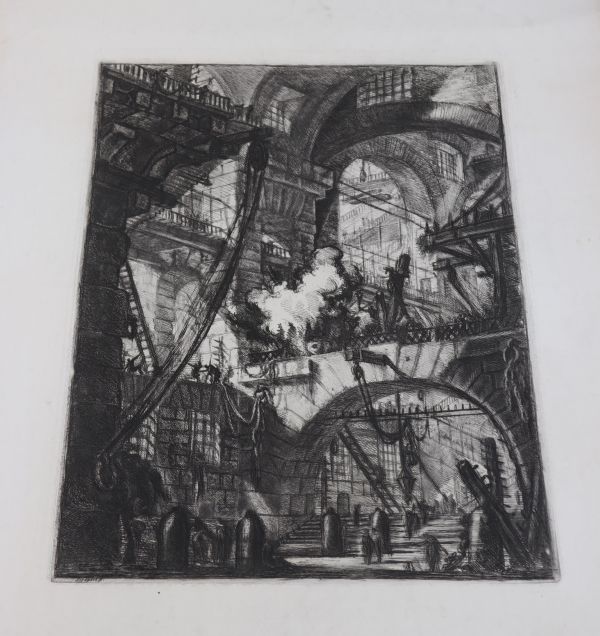 Etching by Piranesi, Piranesi Giovanni Battista dit (1720-1778) Signed thick paper Proof on wove paper.