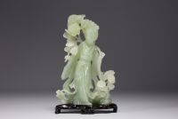 China - Set of five jadeite sculptures.