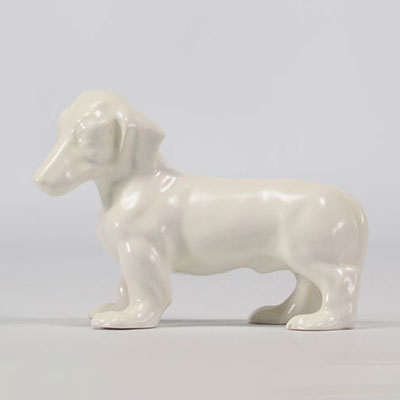 VILLEROY & BOCH Septfontaines, chien teckel en faïence