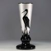 Paul HELLER (1914-1995) pour Artver - Vase Art Déco à décor d'oiseaux stylisés  signé ARTVER