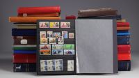 Set of various stamp albums and documents from China and around the world.