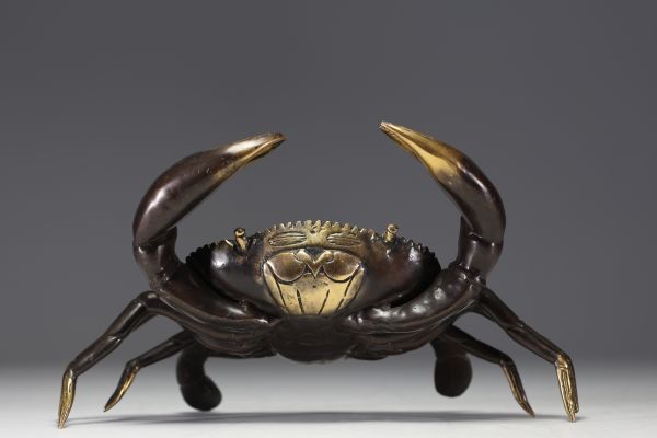 ‘Crab’ Sculpture in brass.