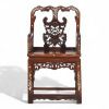 Chine - Vietnam - Fauteuil en bois exotique et incrustations de nacre pour le marché Peranakan nyonya, XIXème.