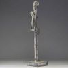 ‘Maternity’ African woman carrying her child - Constructivist sculpture in zinc.