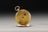 Pocket watch in 18K yellow gold 750°/°°, gross weight 54.6 gr