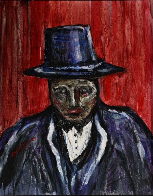 Louis CALLEBAUT (1935-2019) ‘L'homme au chapeau’ Oil on canvas, signed.