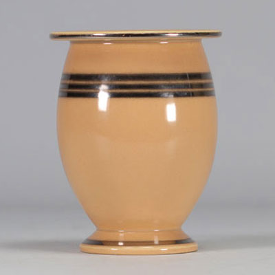 Villeroy & Boch, small ochre and silver vase V&B 393/3.