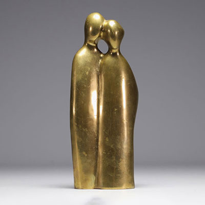 Caravelle Design ‘Couple’ Bronze sculpture, circa 1970.