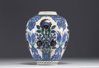 Samson, Edmé et Cie France - Porcelain ovoid vase with Iznik motifs, Ottoman art, 19th century.