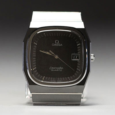 Omega - Seamaster Ceramic Black Tulip, montre homme, boitier et bracelet céramique, mouvement Quartz, vers1981.