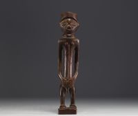 Afrique RDC - Fétiche Tchokwé en bois sculpté.