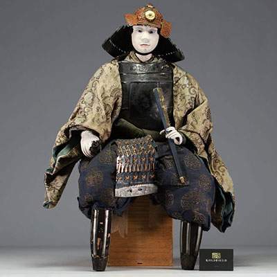 Japan - Ningyo doll representing a Samurai in armour, Meiji period (1868-1912)