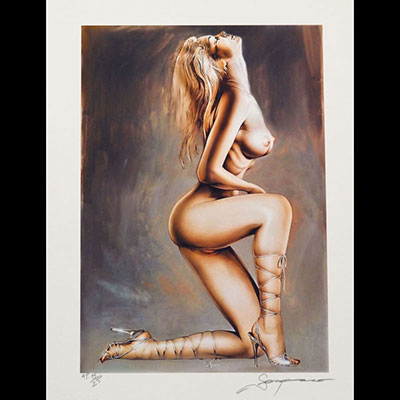 Hajime Sorayama - Untitled Digital print on paper Signed in pencil and numbered