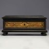 Marquetry box, various materials, mark I. Wolf K. Danisther court supplier, GMUNDEN.