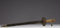 China - Lucky sword made of sapèques, 19th-20th century.