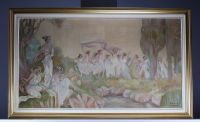 James THIRIAR (1889-1965) ‘La danse des Muses’ Oil on canvas, signed.