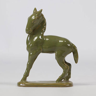 VILLEROY & BOCH Septfontaines sculpture in the form of a green foal in earthenware