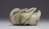 China - Carved jade duck, 18th century.