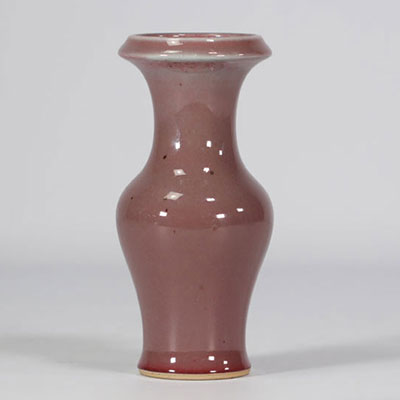 Monochrome red porcelain vase from the early 20th century