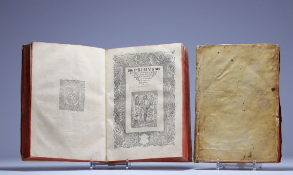 ‘Summa Theologica’ Two volumes, work by Sant' Antonio printed in Lyon in 1528/1529.