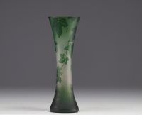 Val Saint Lambert, vase in acid-etched multi-layered glass.