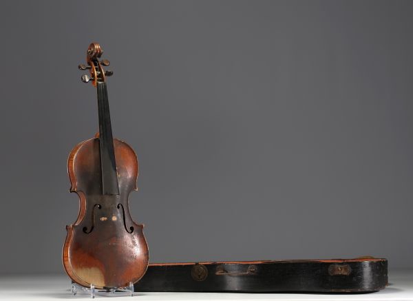 Violon ancien, étiquette intérieure Alexandri Gagliano Alomnius.