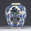 Samson, Edmé et Cie France - Porcelain ovoid vase with Iznik motifs, Ottoman art, 19th century.