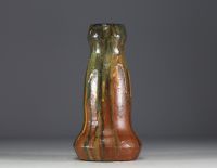 Arthur CRACO (1869-1955) Art Nouveau glazed ceramic vase, stamped Arthur Craco under the base, circa 1900.