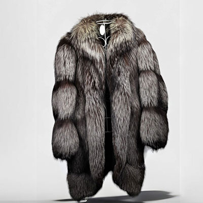 Fox fur coat by Dellera Milan Italy