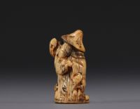 Japan - Netsuke, bone figure, 18th century.