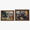 Richard HEINTZ (1871-1929) ‘Vues de villages’ Small pair of oils on panel, signed.