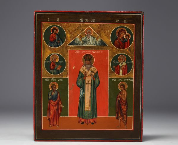 Prayer icon, Novgoron school, oil on wood, 18th century.