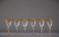 Cristallerie de Saint Louis, set of six 