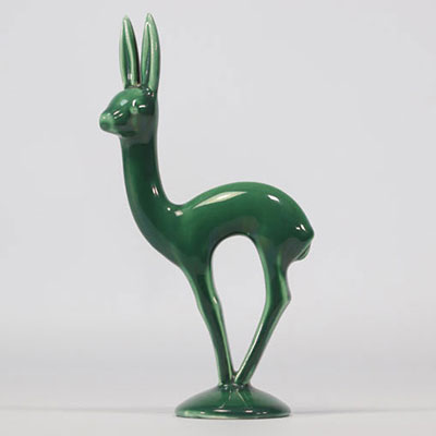 VILLEROY & BOCH Septfontaines, green deer in earthenware