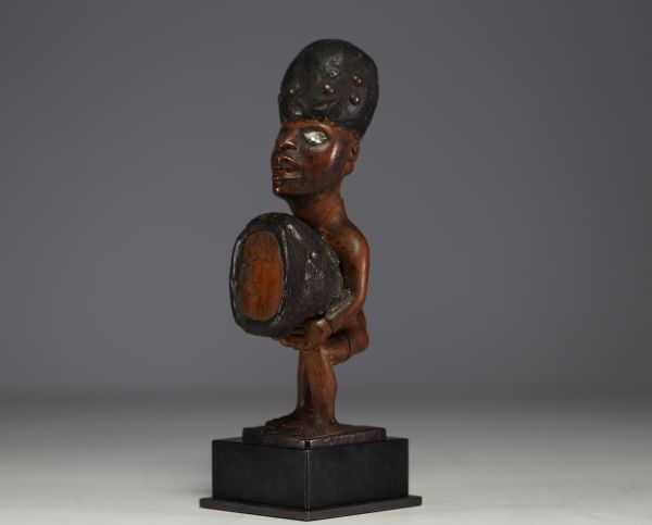 Africa DRC - Rare Bas-Congo fetish with magic charge, 19th century