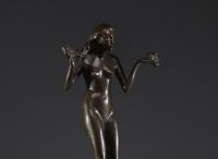 Jan STURSA (1880-1925) ‘Gift of Heaven and Earth’ Sculpture in bronze with shaded patina, unsigned.