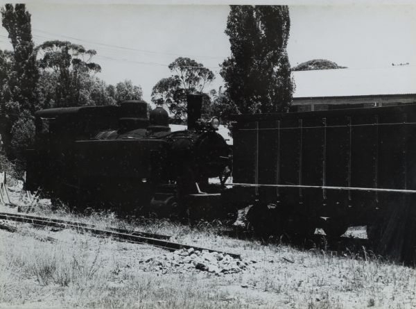 E. COULIER (XX) ‘Locomotive à vapeur’ Black and white photograph.