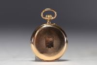 Pocket watch in 18k gold Anchor Spiral Breguet 15 jewels, total weight 67.6gr.