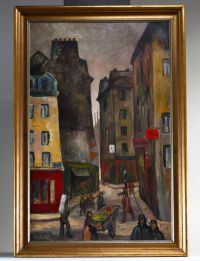 Jemp MICHELS (1906-1986) ‘Paris’ Oil on canvas, signed, titled and dated 1928.