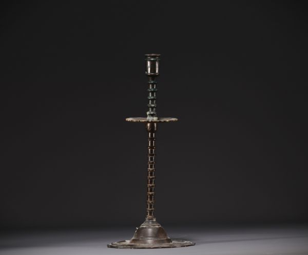Bronze candlestick from the 16th century, Flanders.