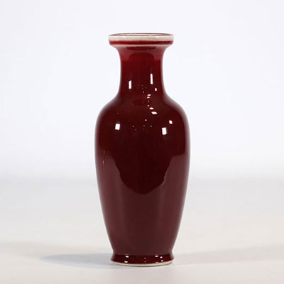 Oxblood porcelain vase