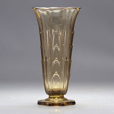 Val Saint Lambert Art Deco Vase 