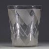 Art Deco acid-etched vase, marked FB under the piece, circa 1930.