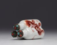 China - Snuffbox decorated with Lions, 19th century.