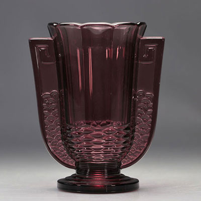 Val Saint Lambert Art Deco vase 