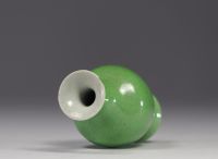 China - apple green monochrome porcelain vase, 19th century.