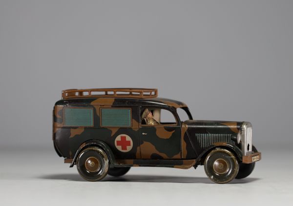 TIPPCO Germany - WH-914 Red Cross medical vehicle in lithographed sheet metal, circa 1940.