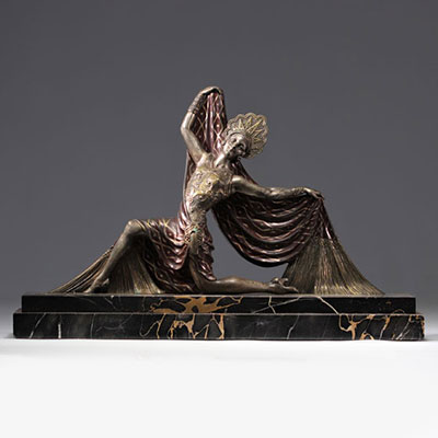 Bronze sculpture of a dancer - Art Déco